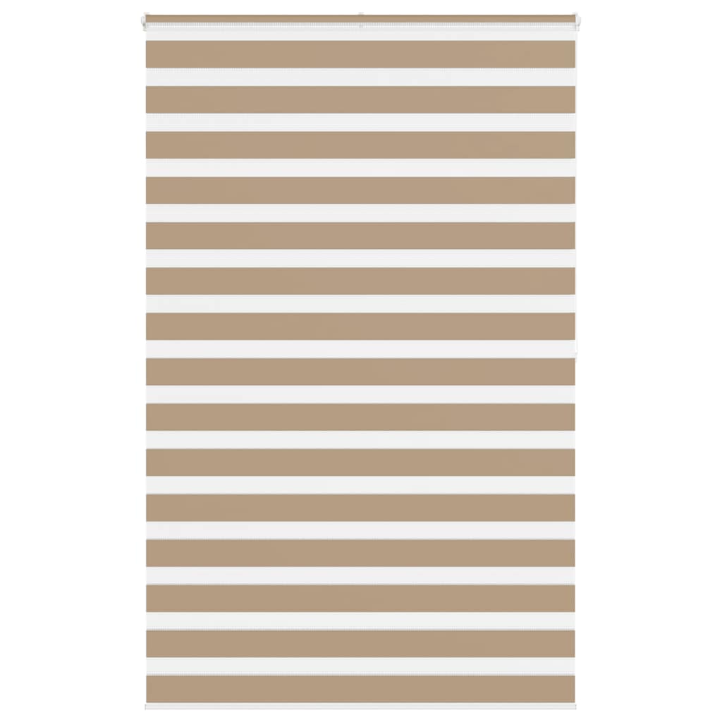 VidaXL store zèbre 145x200 cm largeur de tissu 140,9 cm polyester marron sable