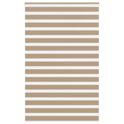 VidaXL store zèbre 145x200 cm largeur de tissu 140,9 cm polyester marron sable