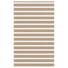 VidaXL store zèbre 150x200 cm largeur de tissu 145,9 cm polyester marron sable