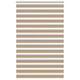 VidaXL store zèbre 150x200 cm largeur de tissu 145,9 cm polyester marron sable