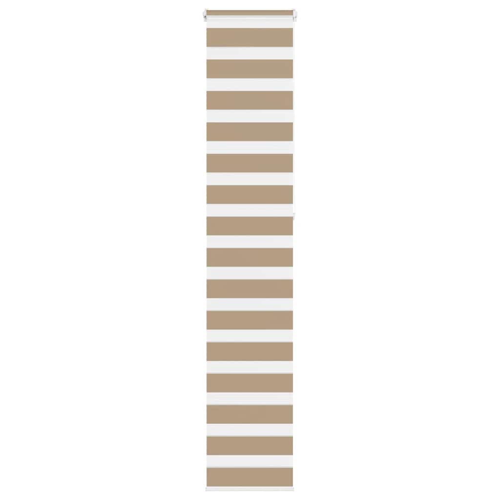 Vidaxl Zebra Blind 40x230 cm Largeur de poussière 35,9 cm Brown de sable en polyester