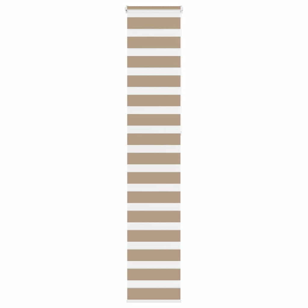 Vidaxl Zebra aveugle 45x230 cm Largeur de poussière 40,9 cm Brown de sable en polyester