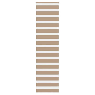 Vidaxl Zebra Blind 60x230 cm Largeur de poussière 55,9 cm Brown de sable en polyester