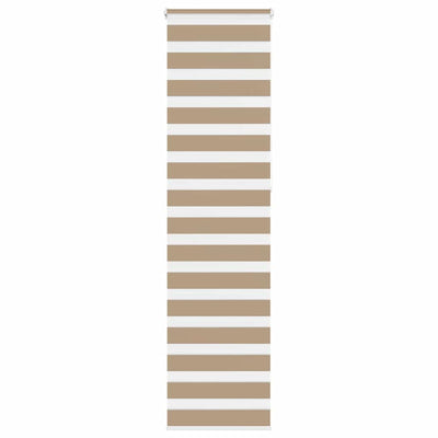 Vidaxl Zebra aveugle 65x230 cm Largeur de poussière 60,9 cm Brown de sable en polyester