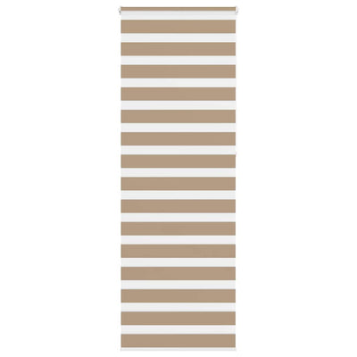VidaXL store zèbre 70x230 cm largeur de tissu 65,9 cm polyester marron sable