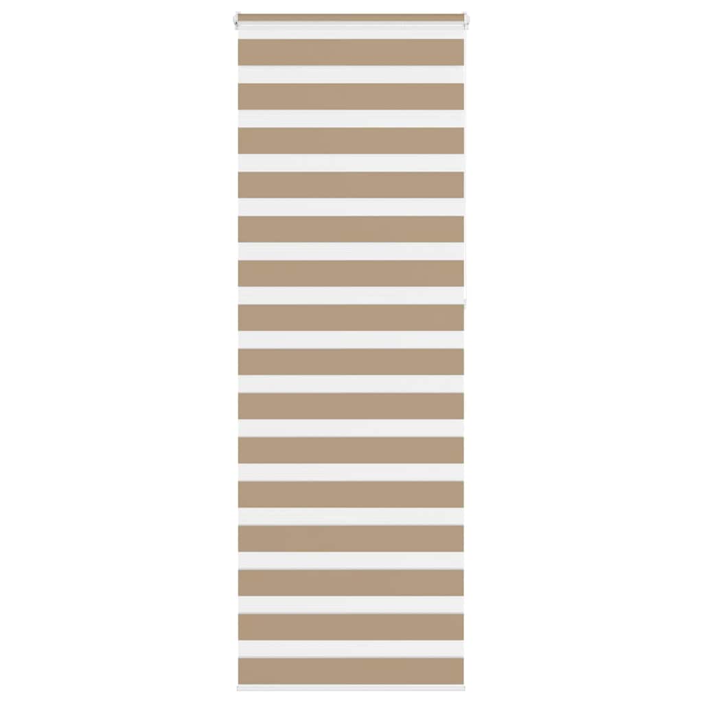 Vidaxl Zebra Blind 80x230 cm Largeur de poussière 75,9 cm Brown de sable en polyester