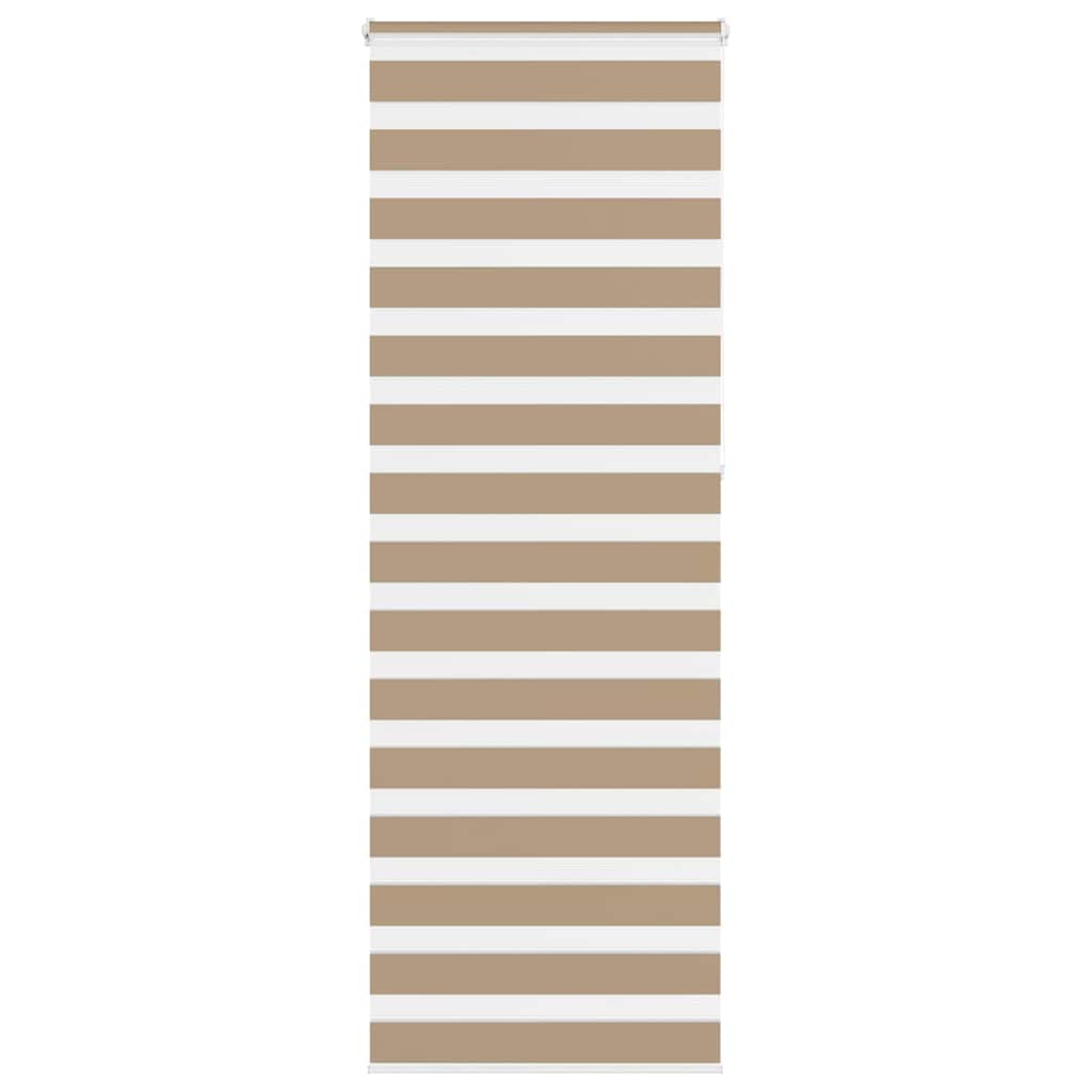 VidaXL store zèbre 90x230 cm largeur de tissu 85,9 cm polyester marron sable