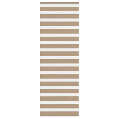 VidaXL store zèbre 90x230 cm largeur de tissu 85,9 cm polyester marron sable