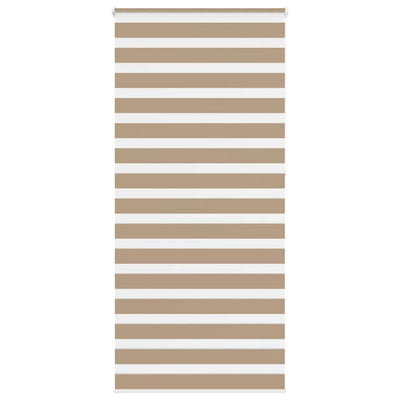 VidaXL store zèbre 110x230 cm largeur de tissu 105,9 cm polyester marron sable