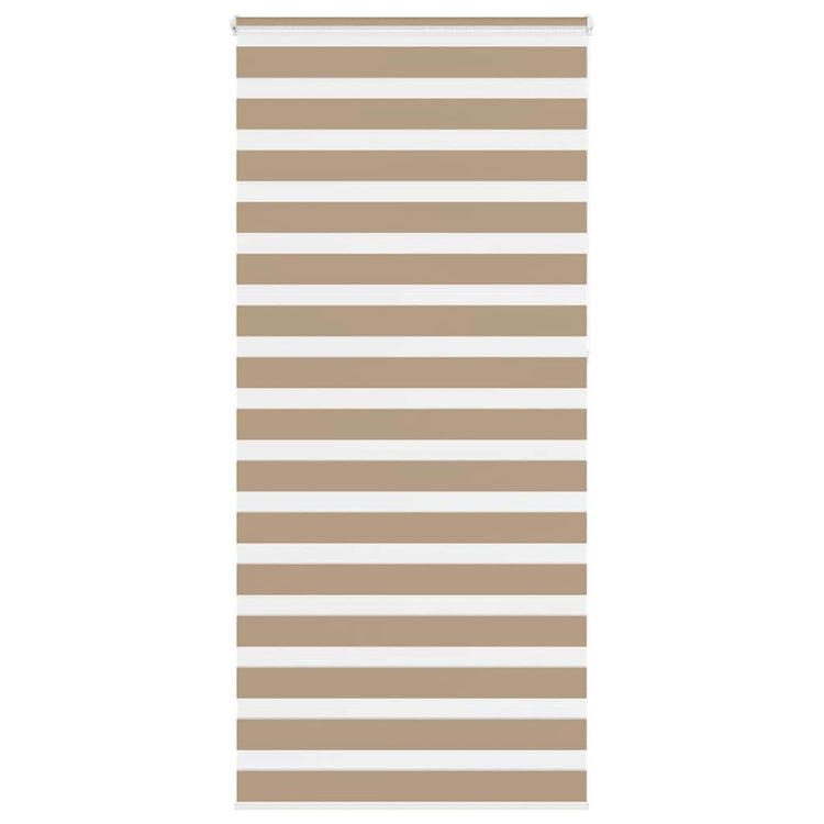 VidaXL store zèbre 110x230 cm largeur de tissu 105,9 cm polyester marron sable