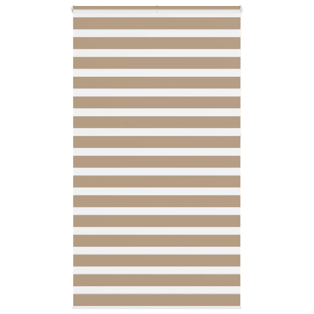 VidaXL store zèbre 120x230 cm largeur de tissu 115,9 cm polyester marron sable