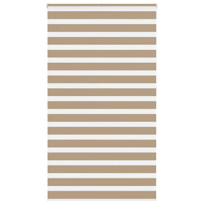 VidaXL store zèbre 125x230 cm largeur de tissu 120,9 cm polyester marron sable