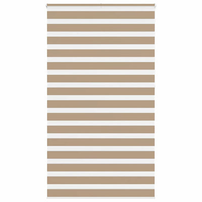 Vidaxxl store zèbre 135x230 cm largeur de tissu 130,9 cm polyester marron sable