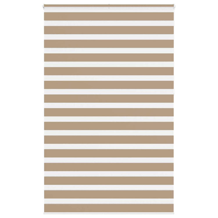 VidaXL store zèbre 140x230 cm largeur de tissu 135,9 cm polyester marron sable