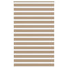 Vidaxl Zebra Blind 145x230 cm Largeur de poussière 140,9 cm Brown de sable en polyester