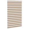 Vidaxl Zebra Blind 145x230 cm Largeur de poussière 140,9 cm Brown de sable en polyester