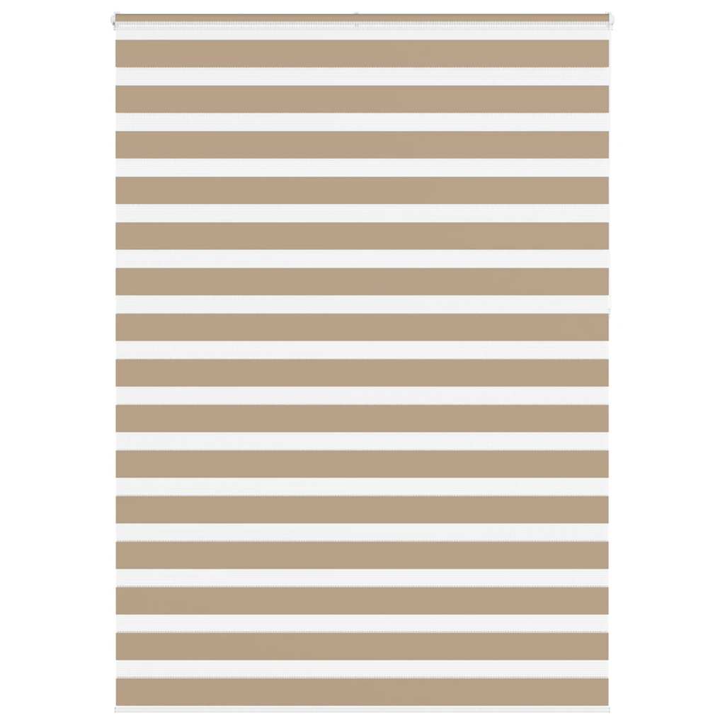 Vidaxl Zebra aveugle 160x230 cm Largeur de poussière 155,9 cm Brown de sable en polyester