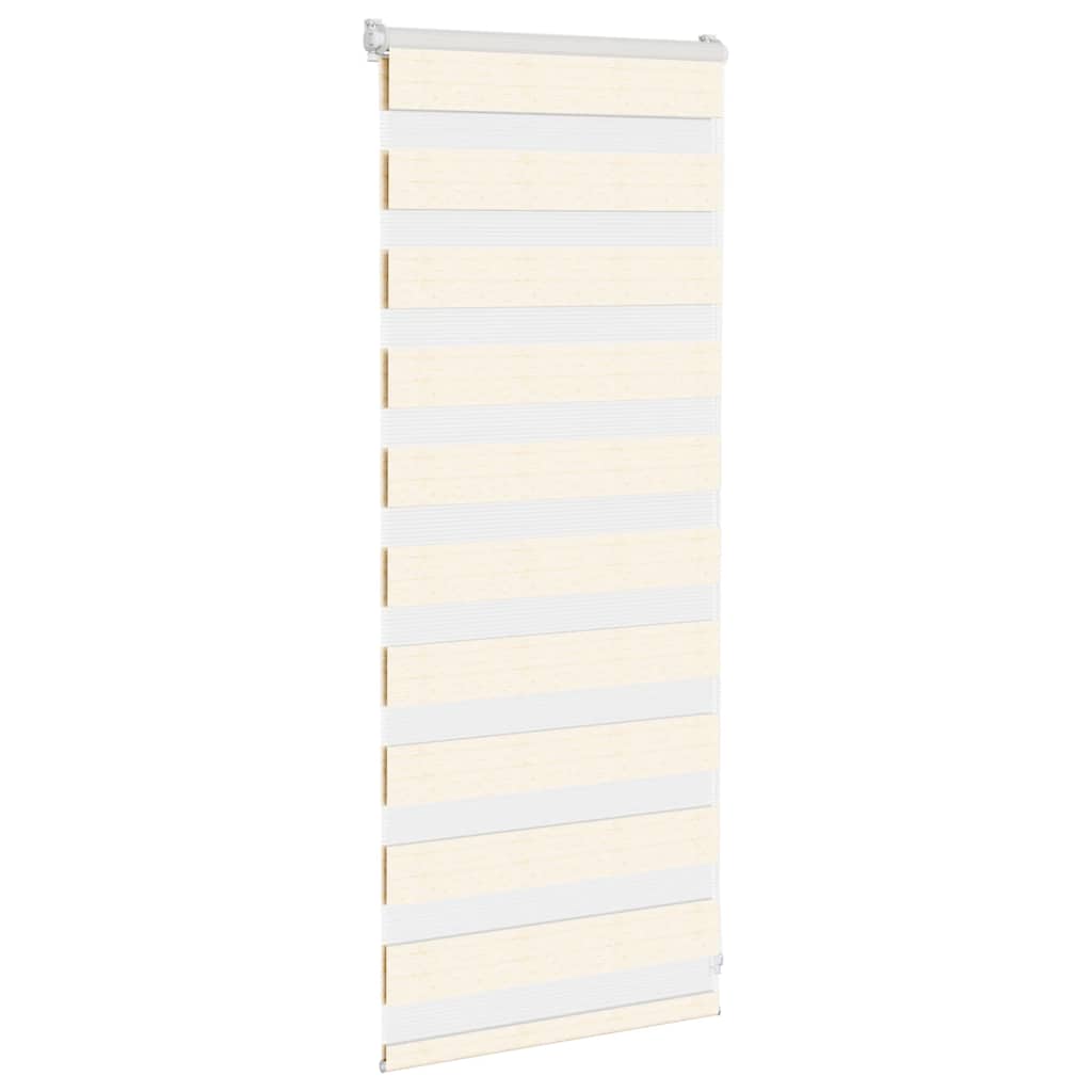 Vidaxl Zebra Rouleau aveugle 55x100 cm Largeur de poussière 50,9 cm Marmerbeige