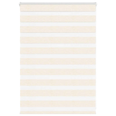Vidaxl Zebra Rouleau aveugle 110x100 cm Largeur de poussière 105,9 cm Marmerbeige