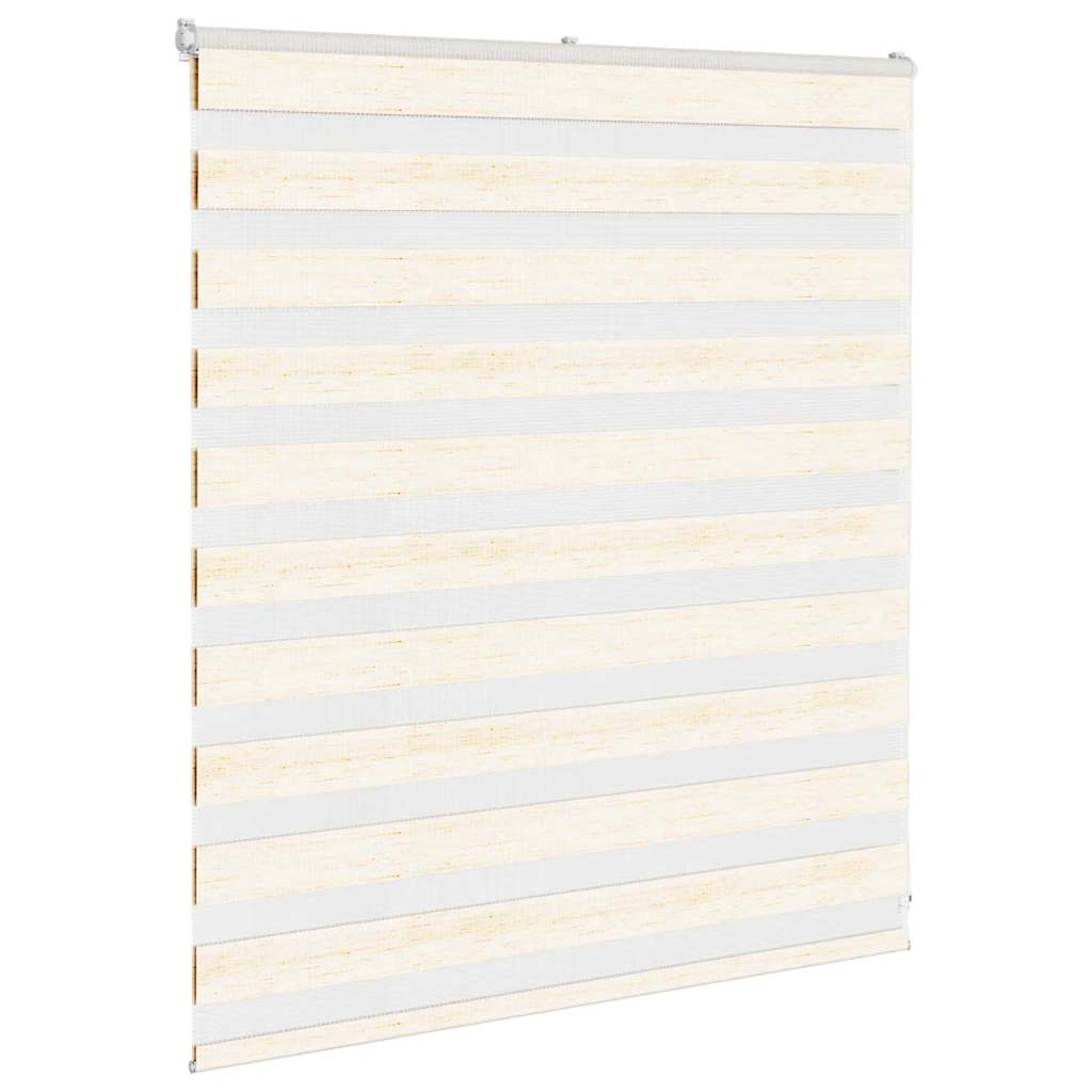 Vidaxl Zebra Rouleau aveugle 120x100 cm Largeur de poussière 115,9 cm Marmerbeige