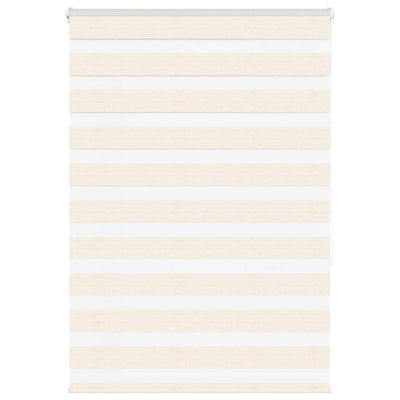 Vidaxl Zebra Rouleau aveugle 110x150 cm Largeur de poussière 105,9 cm Marmerbeige