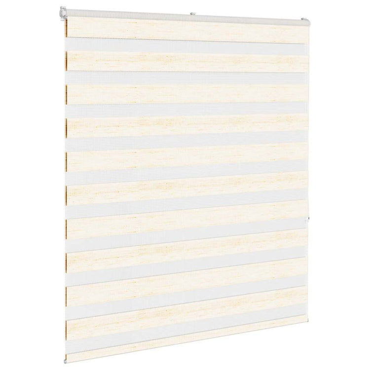 Vidaxl Zebra Rouleau aveugle 130x150 cm Largeur de poussière 125,9 cm Marmerbeige