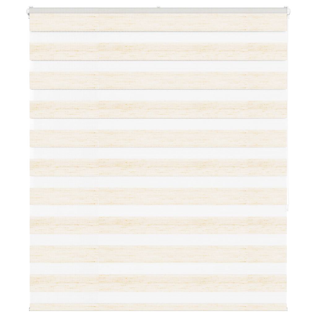 Vidaxl Zebra Rouleau aveugle 135x150 cm Largeur de poussière 130,9 cm Marmerbeige