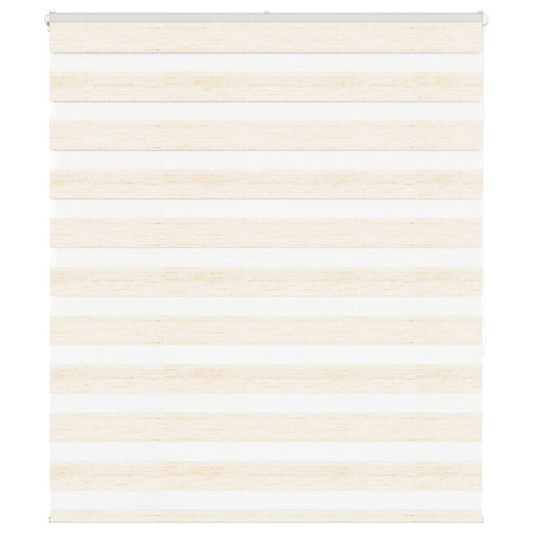 Vidaxl Zebra Rouleau aveugle 135x150 cm Largeur de poussière 130,9 cm Marmerbeige