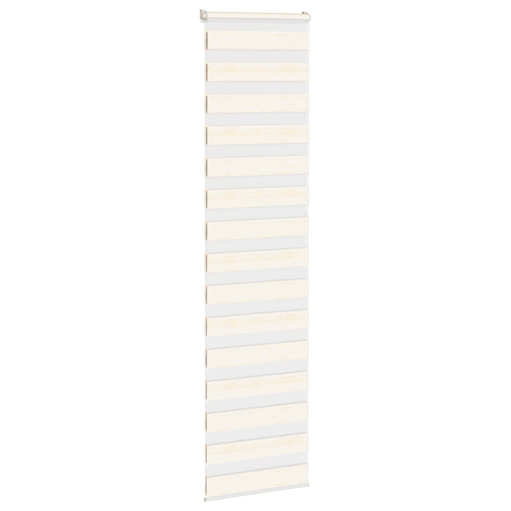 Vidaxl Zebra Rouleau aveugle 60x200 cm Largeur de poussière en marbre beige 55,9 cm