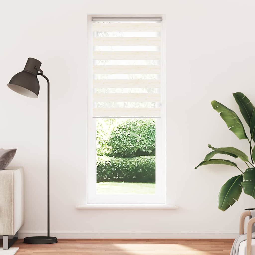 Vidaxl Zebra Rouleau aveugle 70x200 cm Largeur de poussière 65,9 cm Marmerbeige