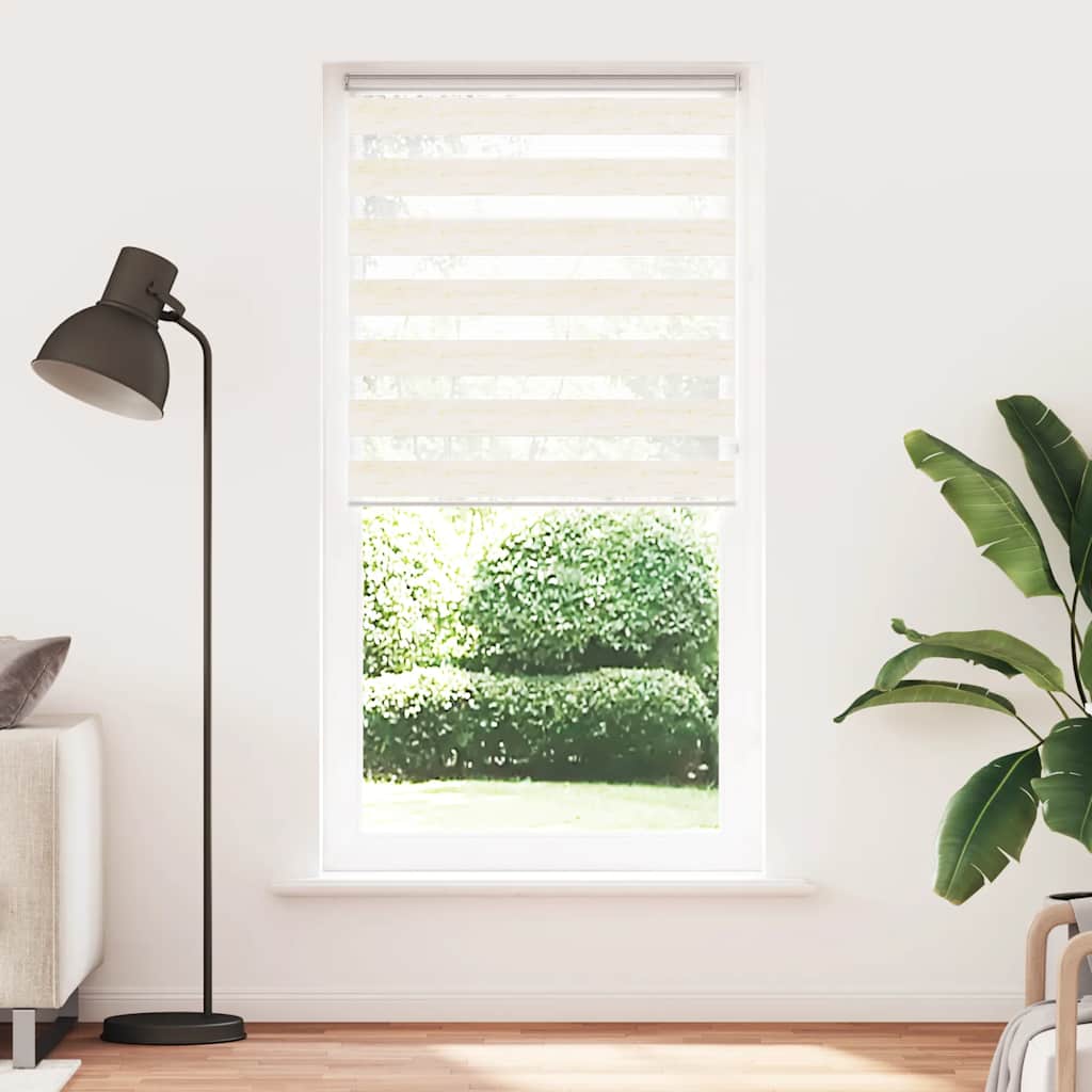 Vidaxl Zebra Rouleau aveugle 95x200 cm Largeur de poussière 90,9 cm Marmerbeige
