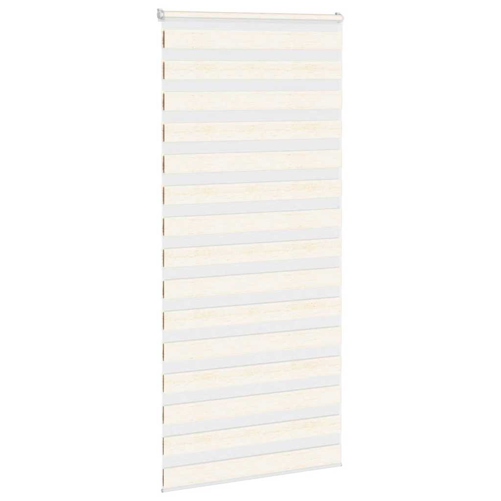 Vidaxl Zebra Rouleau aveugle 100x200 cm Largeur de poussière 95,9 cm Marmerbeige