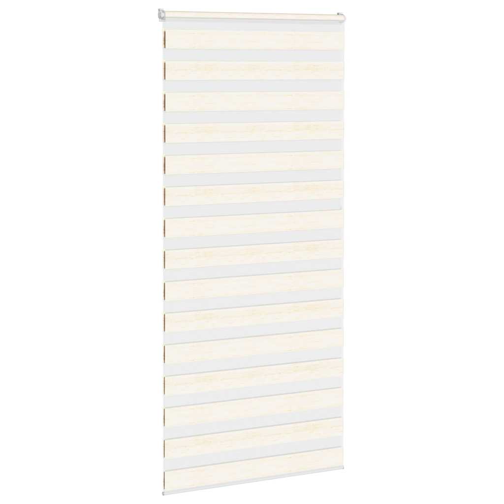 Vidaxl Zebra Rouleau aveugle 115x200 cm Largeur de poussière 110,9 cm Marmerbeige