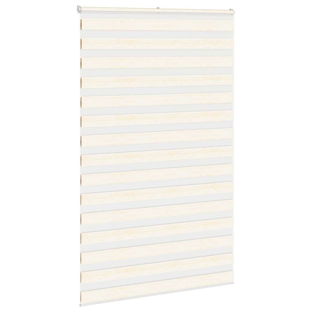 Vidaxl Zebra Rouleau aveugle 140x200 cm Largeur de poussière 135,9 cm Marmerbeige