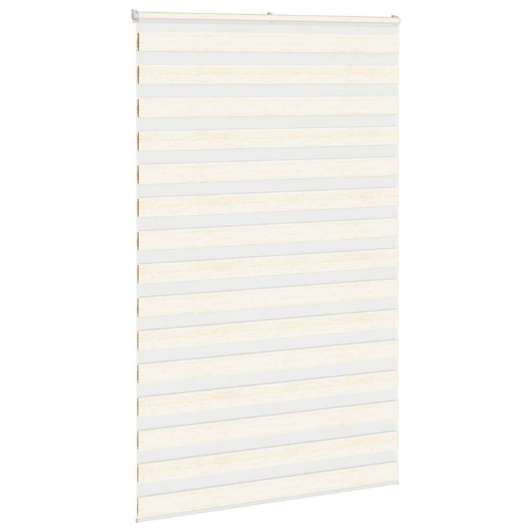 Vidaxl Zebra Rouleau aveugle 140x200 cm Largeur de poussière 135,9 cm Marmerbeige