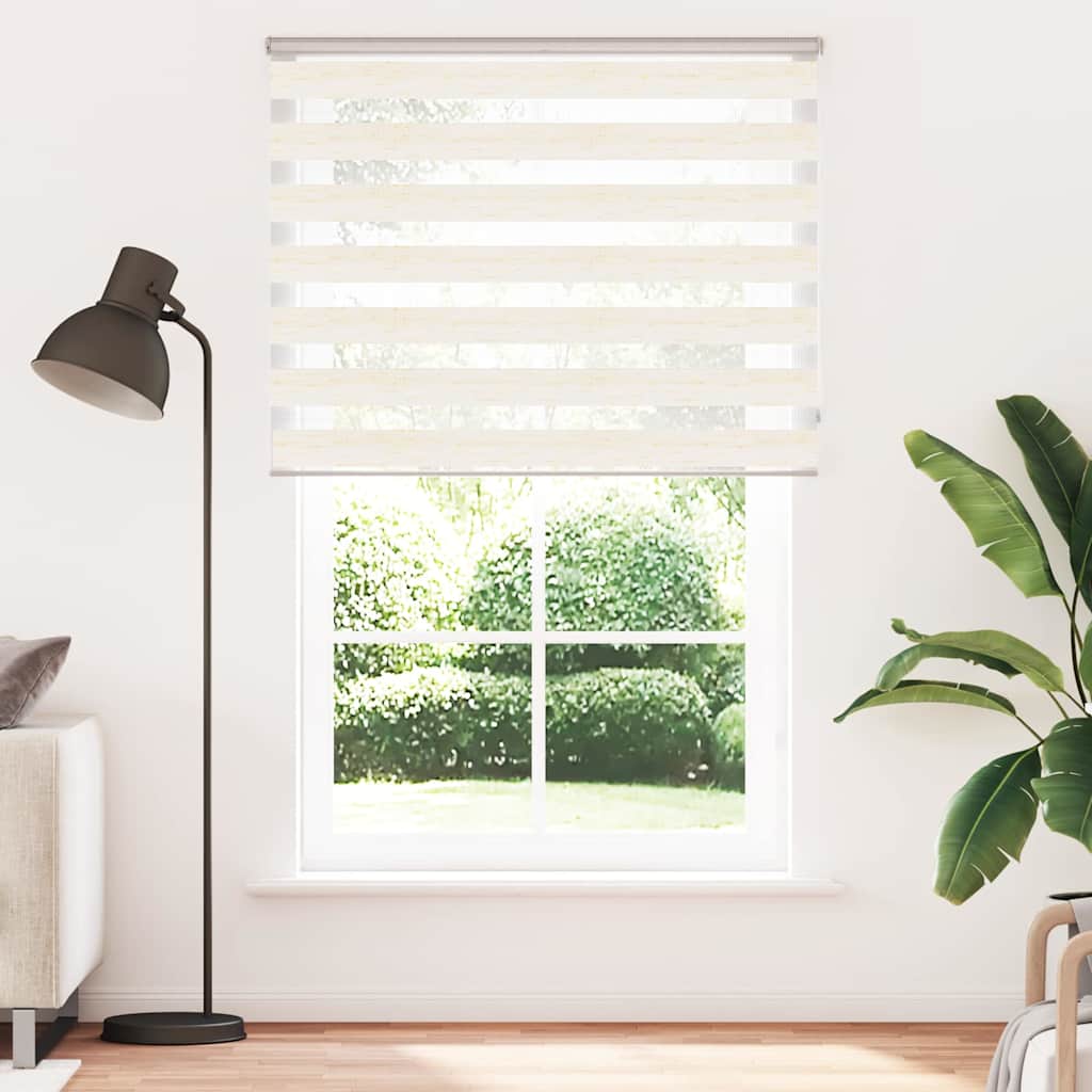 Vidaxl Zebra Blind 145x230cm Largeur de poussière 140,9 cm en marbrebige en polyester