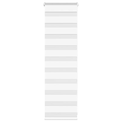 Vidaxl Zebra Rouleau aveugle 45x100 cm Largeur de poussière 40,9 cm Polyester blanc