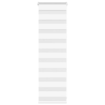 Vidaxl Zebra Rouleau aveugle 50x100 cm Largeur de poussière 45,9 cm Blanc en polyester