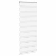 Vidaxl Zebra Rouleau aveugle 55x100 cm Largeur de poussière 50,9 cm Polyester blanc - afbeelding 3