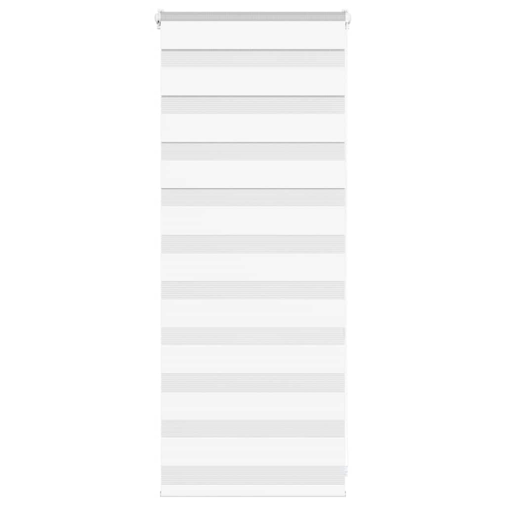 Vidaxl Zebra Rouleau aveugle 60x100 cm Largeur de poussière 55,9 cm Polyester blanc