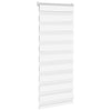 Vidaxl Zebra Rouleau aveugle 60x100 cm Largeur de poussière 55,9 cm Polyester blanc