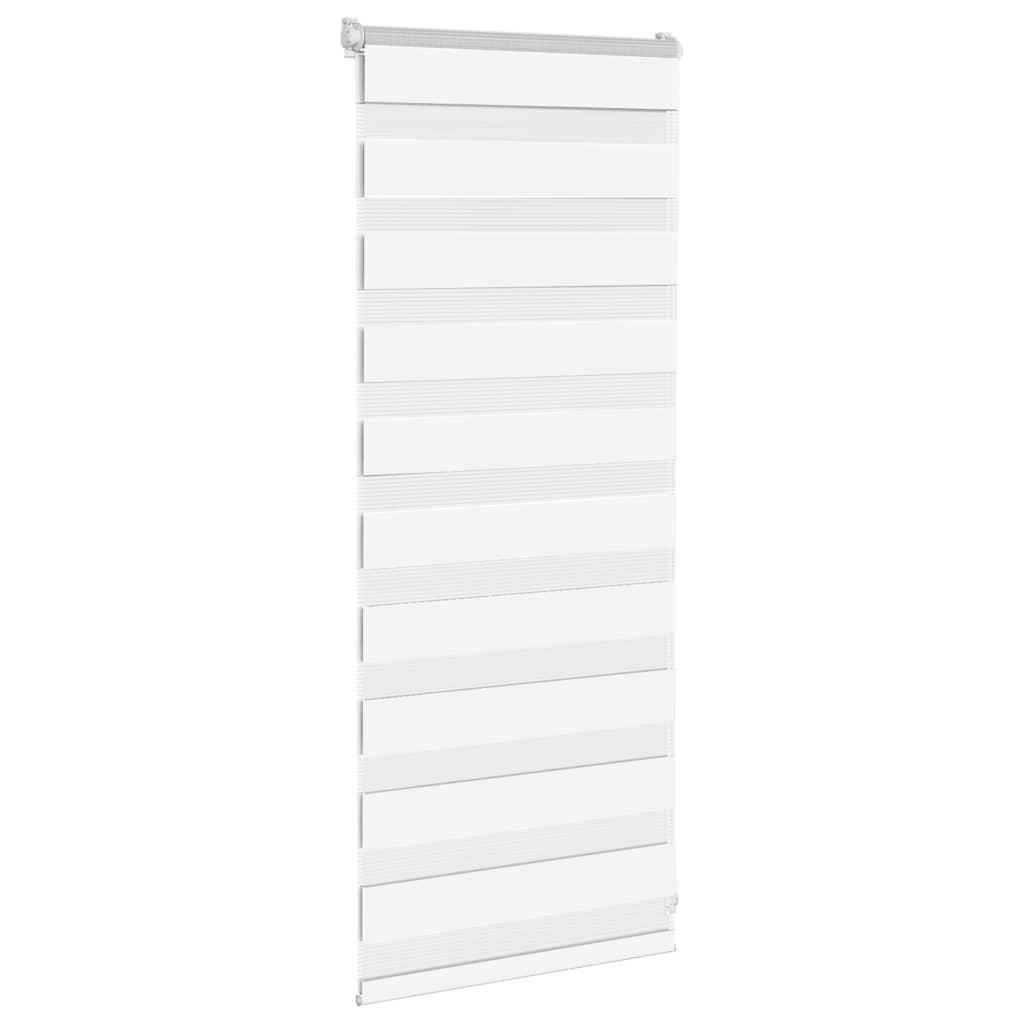 Vidaxl Zebra Rouleau aveugle 60x100 cm Largeur de poussière 55,9 cm Polyester blanc