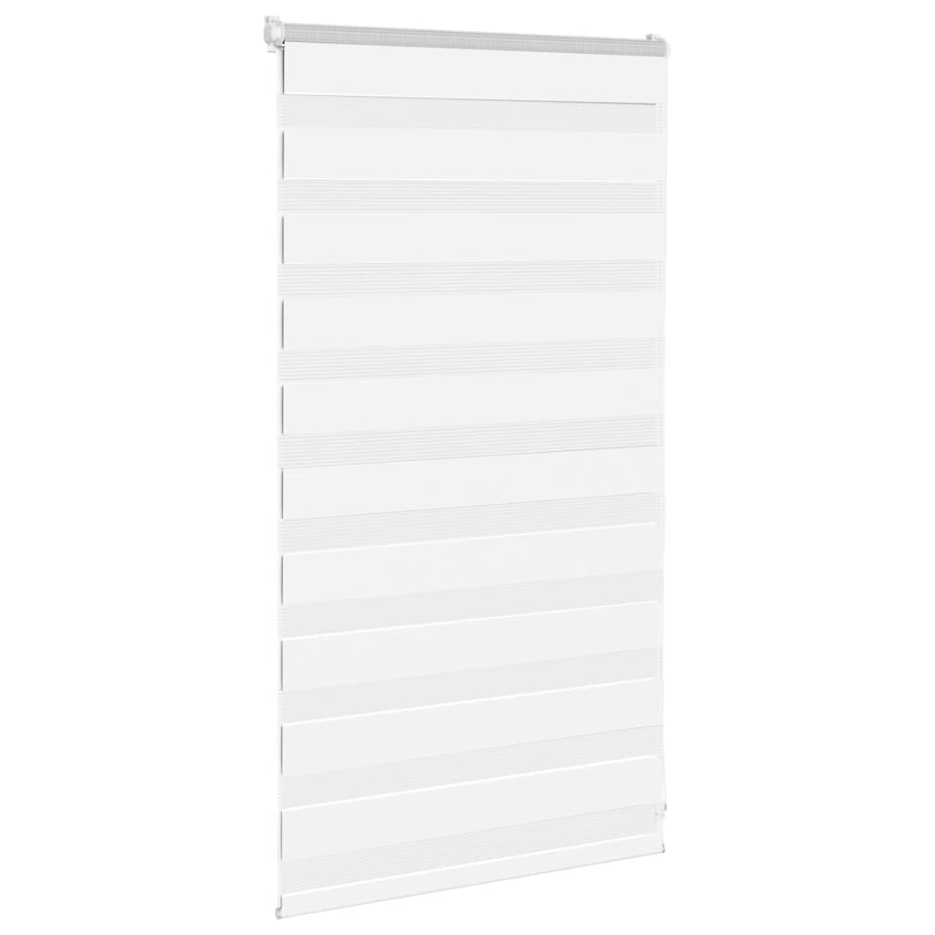 VidaXL store zèbre 70x100 cm largeur de tissu 65,9 cm polyester blanc