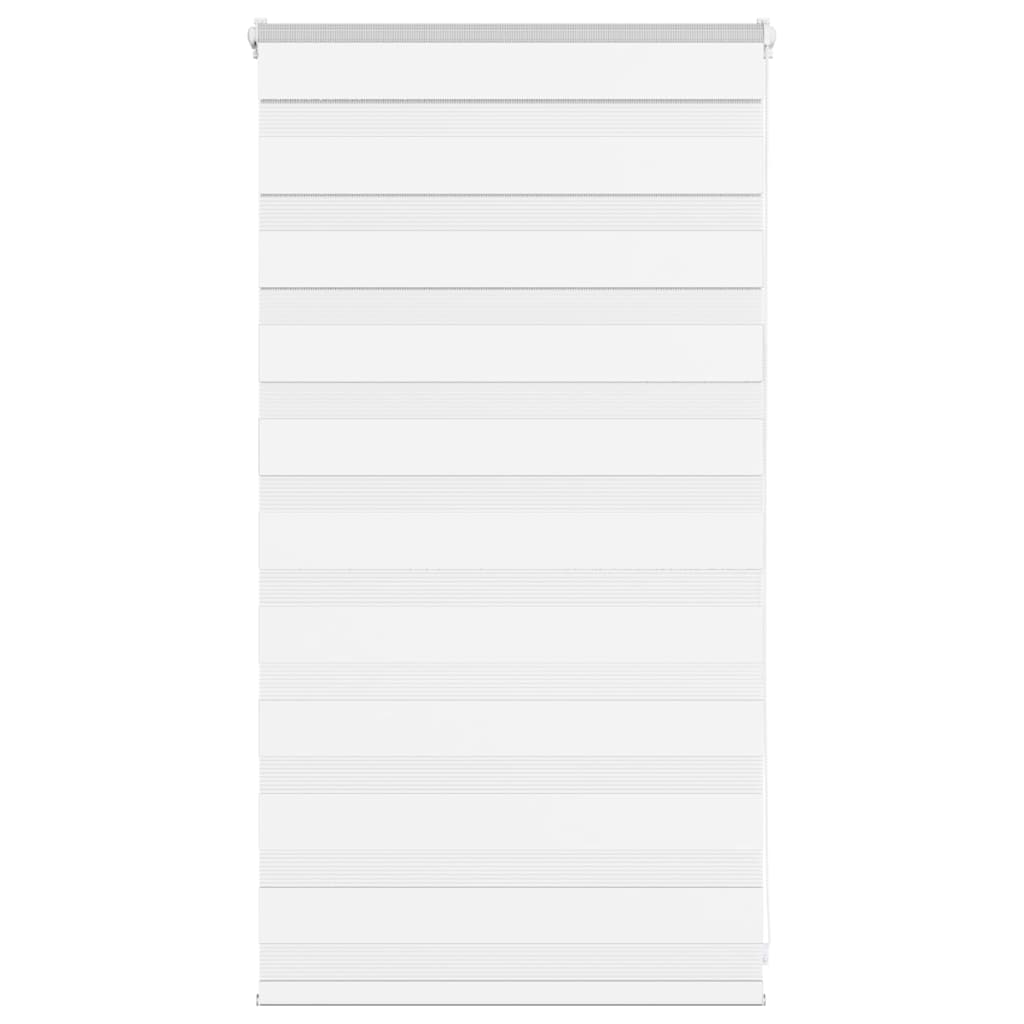 VidaXL store zèbre 80x100 cm largeur de tissu 75,9 cm polyester blanc