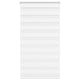VidaXL store zèbre 80x100 cm largeur de tissu 75,9 cm polyester blanc