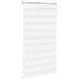 VidaXL store zèbre 80x100 cm largeur de tissu 75,9 cm polyester blanc - afbeelding 3