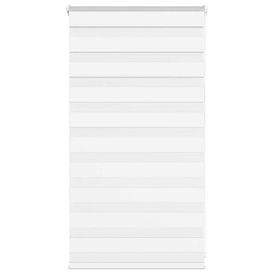 VidaXL store zèbre 85x100 cm largeur de tissu 80,9 cm polyester blanc