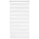 VidaXL store zèbre 85x100 cm largeur de tissu 80,9 cm polyester blanc