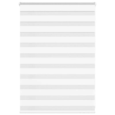 VidaXL store zèbre 100x100 cm largeur de tissu 95,9 cm polyester blanc