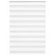 VidaXL store zèbre 100x100 cm largeur de tissu 95,9 cm polyester blanc